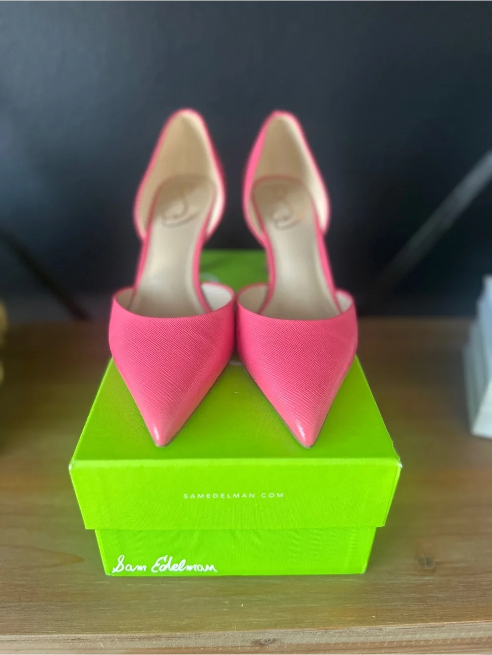Sam Edelman Women's Rose Pink Pointed Toe Pumps